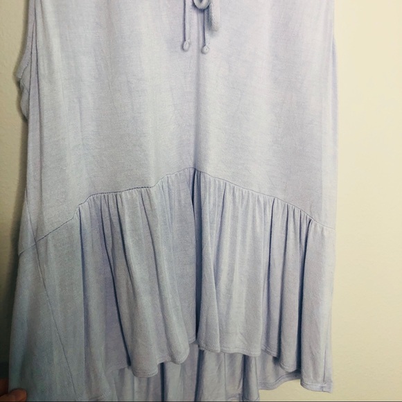 J. Crew Periwinkle Tie Ruffle Blouse | Size XS - Picture 2 of 5